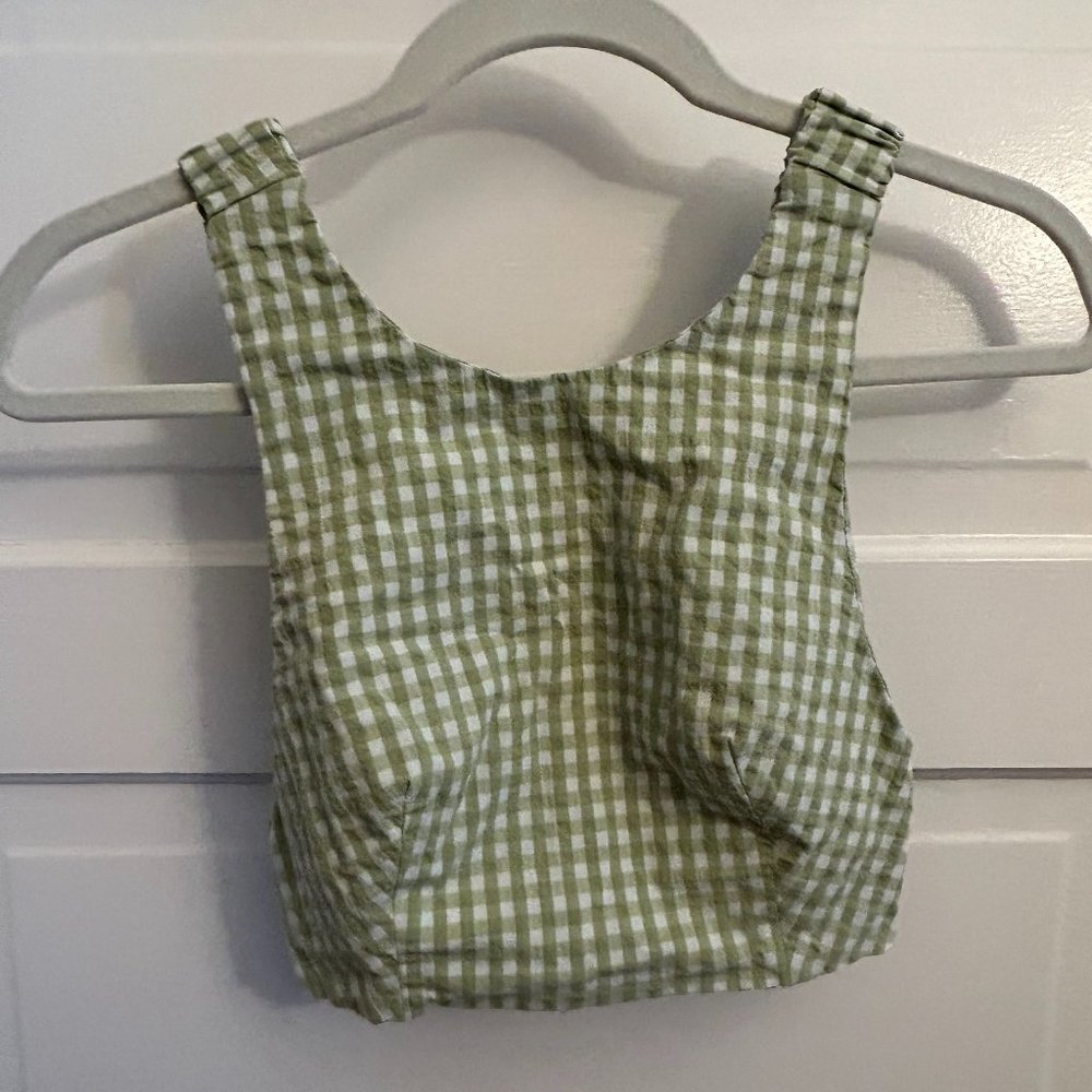 Backless Checked Zara Top